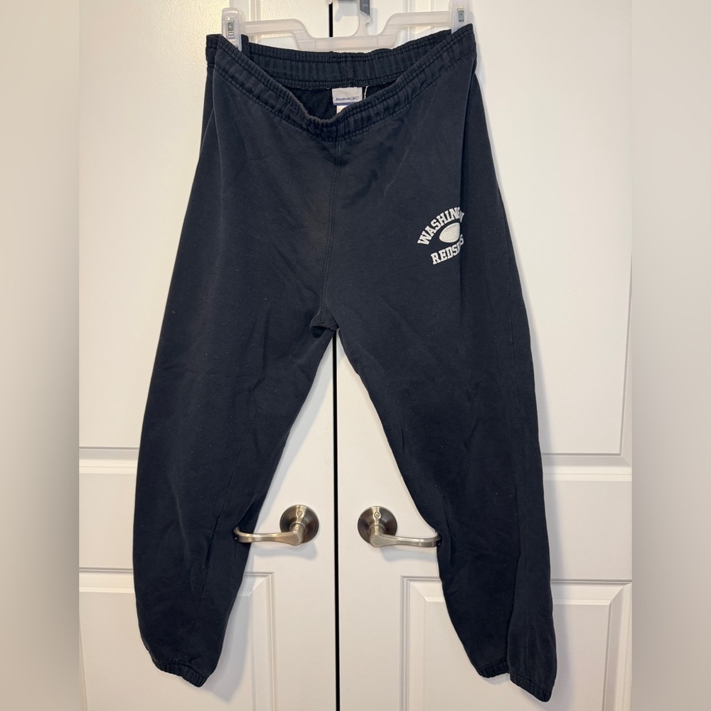 Reebok Washington Redskins Sweatpants Men’s 3XL Black Fleece Joggers